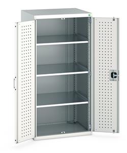 Bott Industial Tool Cupboards with Shelves Bott Perfo Door Cupboard 800Wx650Dx1600mmH - 3 Shelves